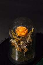 Charger l'image dans la galerie, Rose éternelle jaune sous cloche de verre Jardin Enchanté Floart Maroc