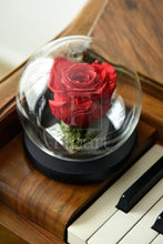 Charger l'image dans la galerie, fleurs séchées livraison cadeau cadeaux arrangement florale lys rose éternelle rose rouge fleuriste casablanca créations florales design floral décoration maison événements fleur éternelle rose immortelle éternelle rose rouge fleuriste sous cloche amour