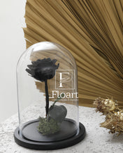 Charger l'image dans la galerie, Rose éternelle rouge sous cloche Medium