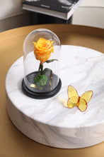 Charger l'image dans la galerie, fleurs séchées livraison cadeau cadeaux arrangement florale lys rose éternelle rose rouge fleuriste casablanca créations florales design floral décoration maison événements fleur éternelle rose immortelle éternelle rose rouge fleuriste sous cloche amour