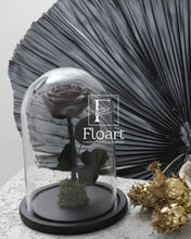 Charger l'image dans la galerie, Rose éternelle rouge sous cloche Medium