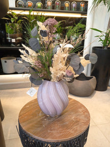 Création florale séchée rose